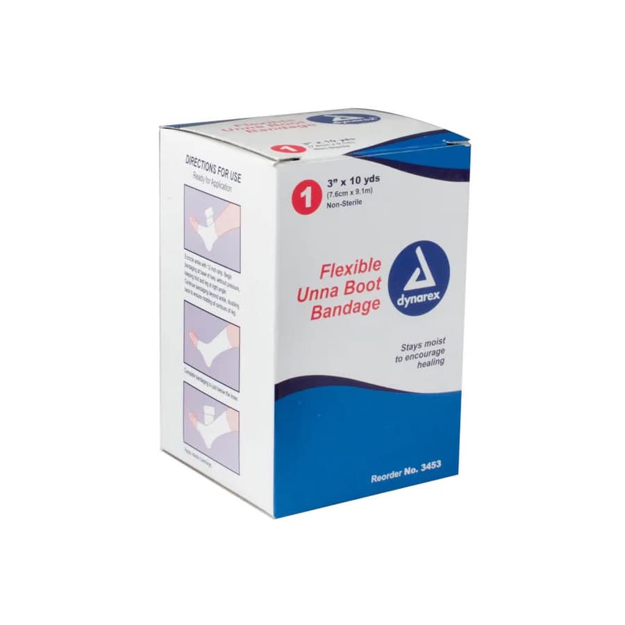 Dynarex Unna Boot Bandage, 3 Inch x 10 Yard - Image 1