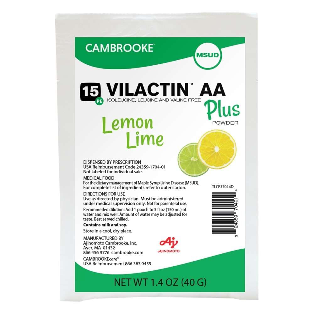 Vilactin AA Plus Powder 15 Oral Supplement, Lemon Lime - Case of 30 - Image 2
