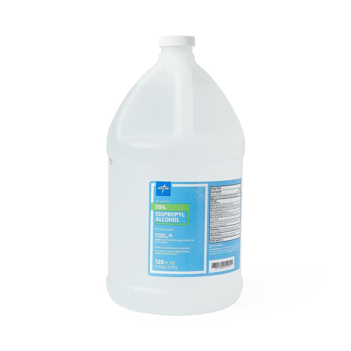Medline Isopropyl Rubbing Alcohol, 70% Strength, 1 Gallon - Case of 4 - Image 1