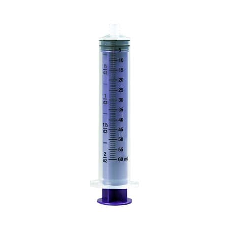 Vesco Enfit Tip Medication Syringe, 60 ml, Non-Sterile - Case of 180 - Image 1