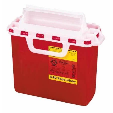 BD Counterbalanced Door Patient Room Collector, 2 Gallon - Image 2