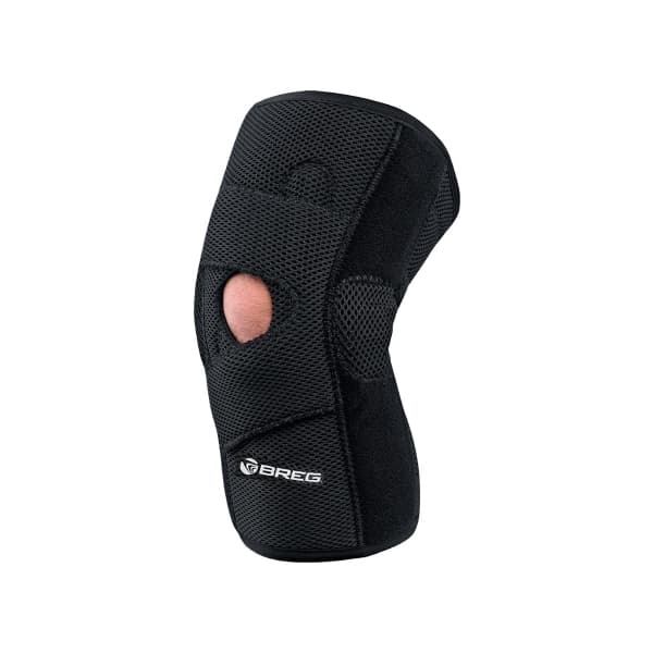 Breg Lateral Stabilizer Knee Brace Black Pull-On, 18 to 21 Inch, Medium, Left Knee - Image 1