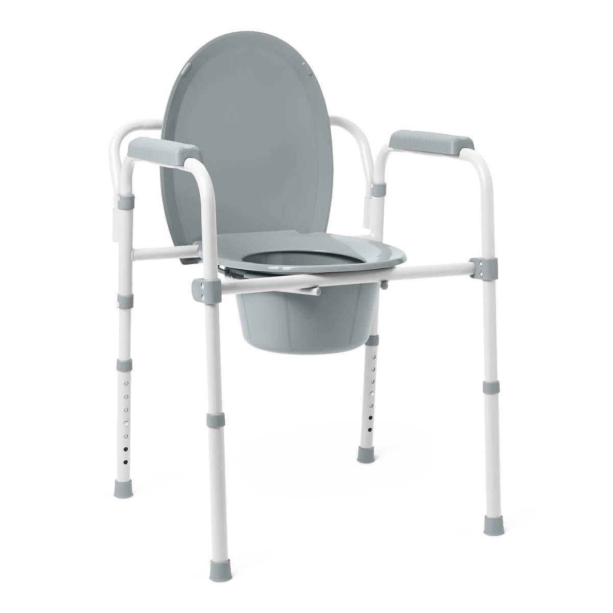 Medline Aluminium Bedside Commode - Image 2