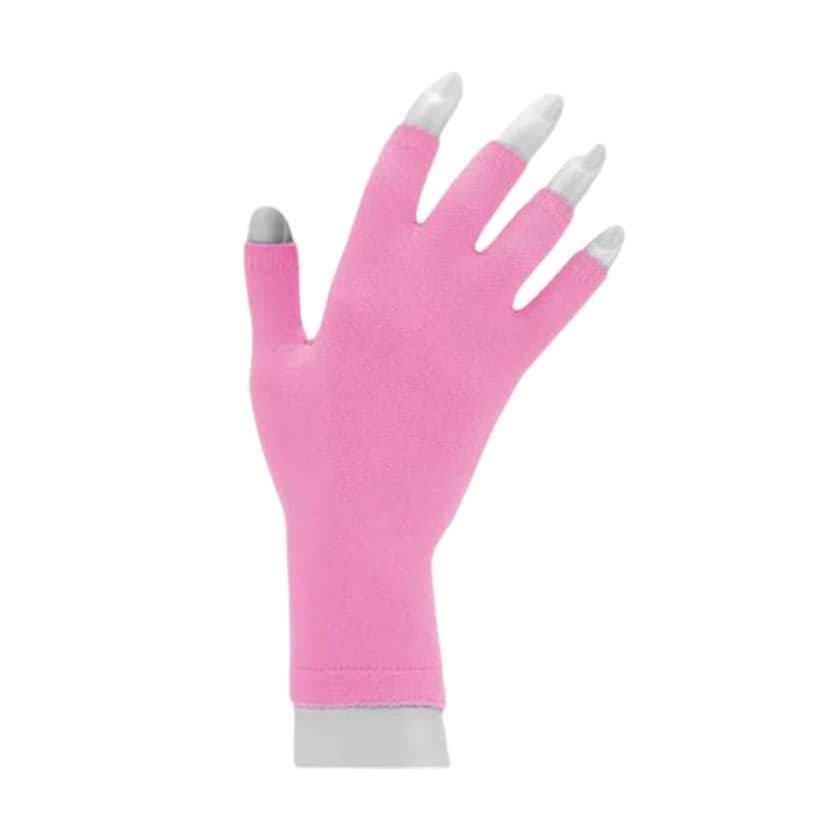 Juzo Soft Seamless Compression Glove, 20-30 mmHg, Right Hand, Pink, Medium - Image 1