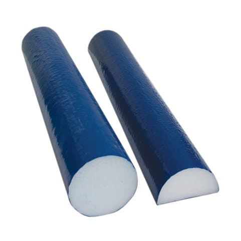 CanDo PE Foam Roller With TufCoat, Half Round, 4 x 12 Inch - Image 1