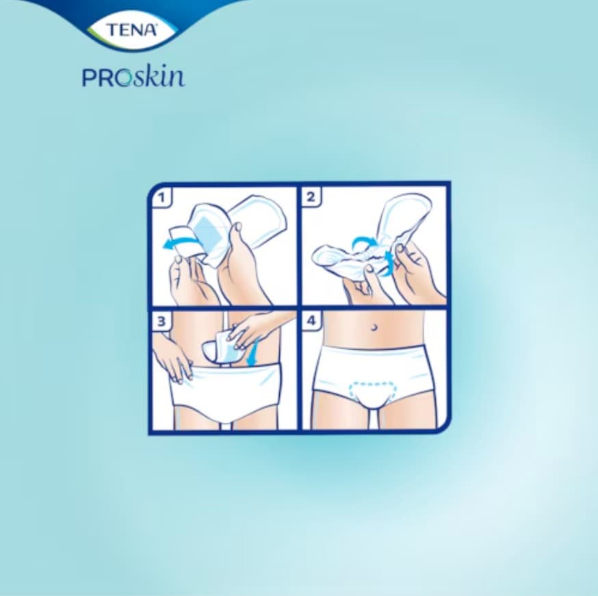 TENA ProSkin Day Regular Fully Breathable Large Absorbent Pads - Image 4