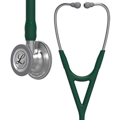 3M Littmann Cardiology IV Stethoscope, Stainless Steel Chestpiece, 27" Tube, Hunter Green - Image 1