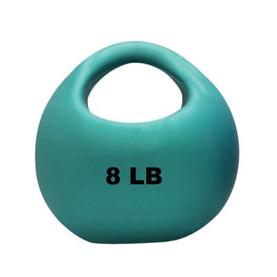 CanDo One Handle Medicine Ball, 8 Lbs, Green - Image 1