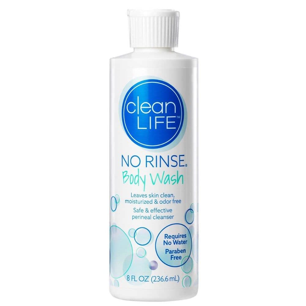 cleanLIFE No Rinse Body Wash, 8 oz - Image 1