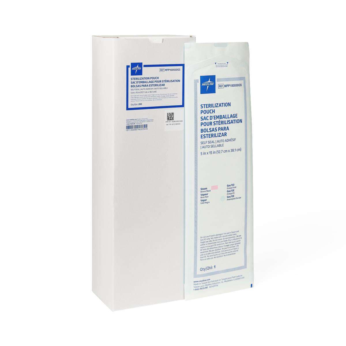 Medline Steam and Gas Self-Seal Sterilization Pouch - Image 2