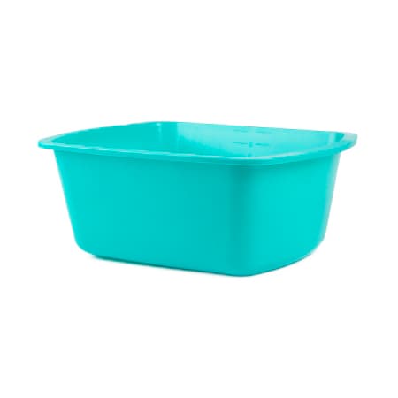 Medegen Wash Basin, Turquoise, 6 x 10 x 13 Inch, 7 Quart - Case of 50 - Image 1