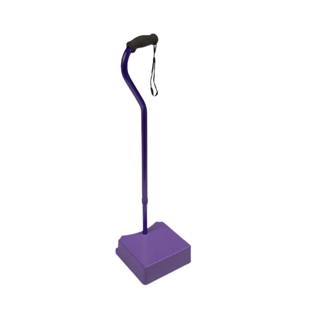 EZ-Step Stair Climbing Solid Purple Cane with Purple Base - Each - Image 1