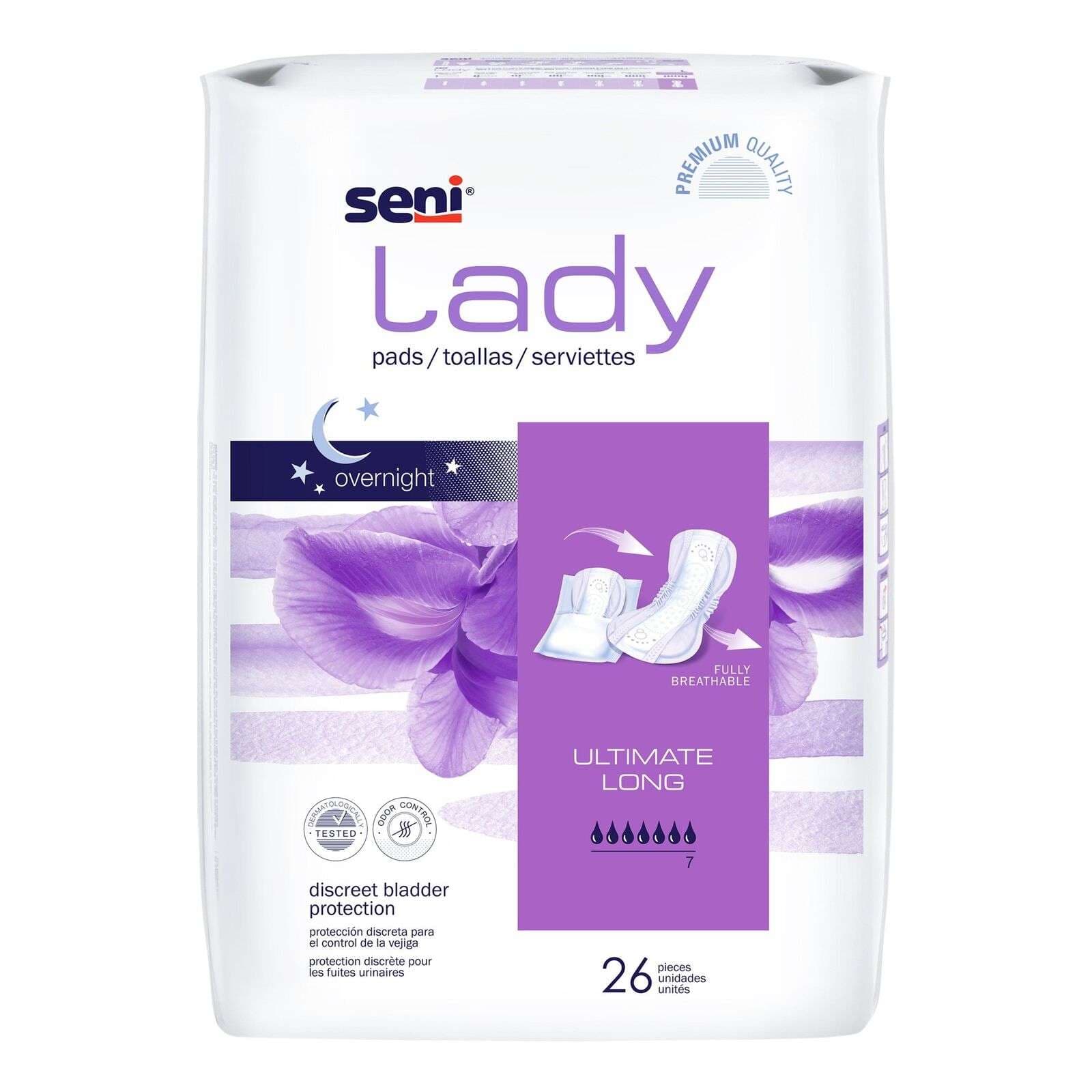 Seni Lady Ultimate Pads, Long - Package of 26 - Image 1