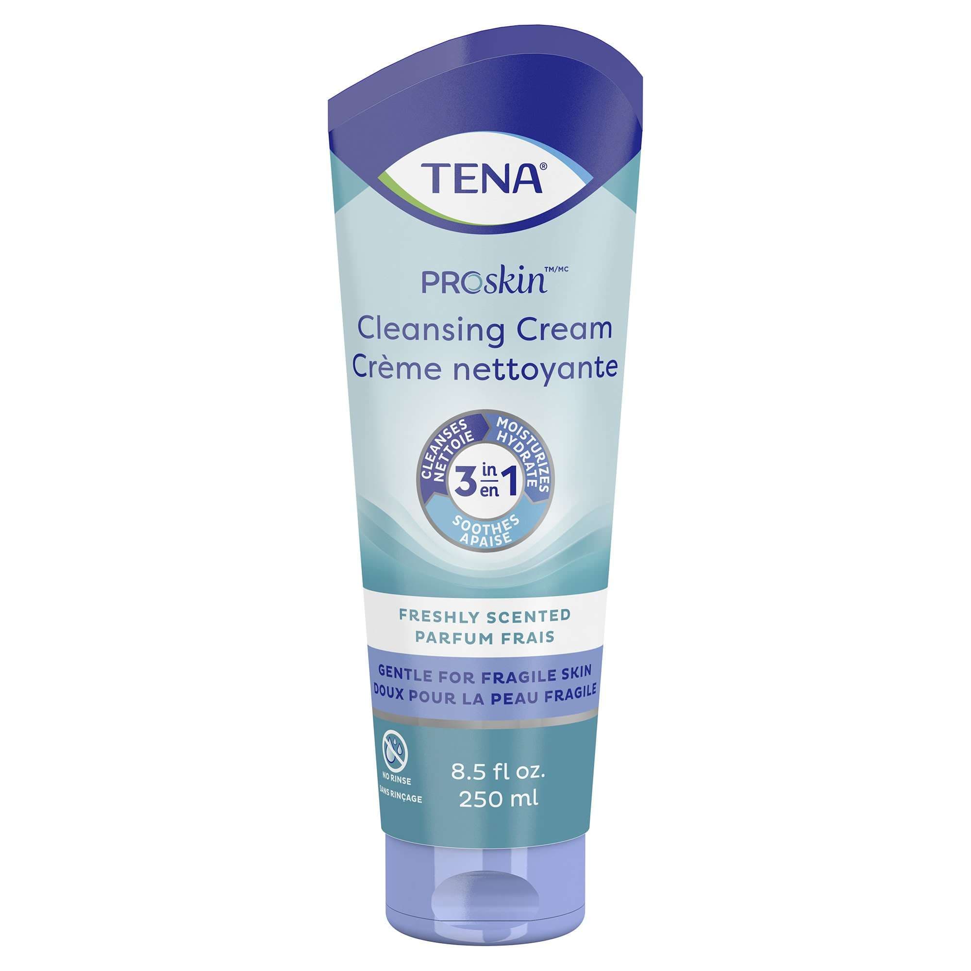TENA ProSkin Cleansing Cream, Fresh Scent, 8.5 oz - Image 1