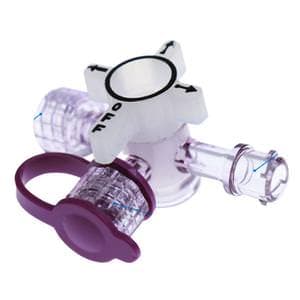 ICU ENFit Lopez Valve Closed Enteral Tube Valve with Tethered Cap, Sterile - Each - Image 1
