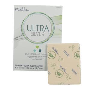 Milliken Ultra Silver Foam Dressing, 4" x 5" - Each - Image 1