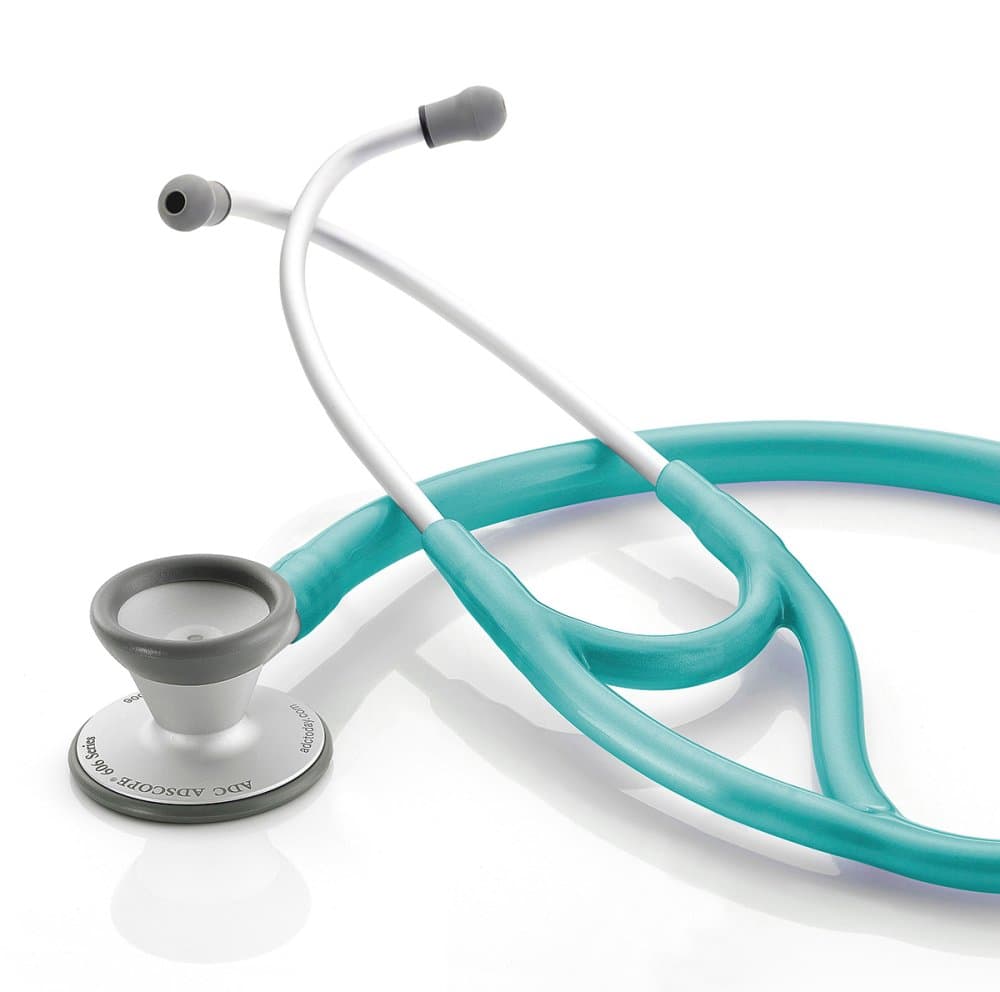 ADC Adscope Ultra-lite Cardiology Stethoscope, Metallic Caribbean - Image 1