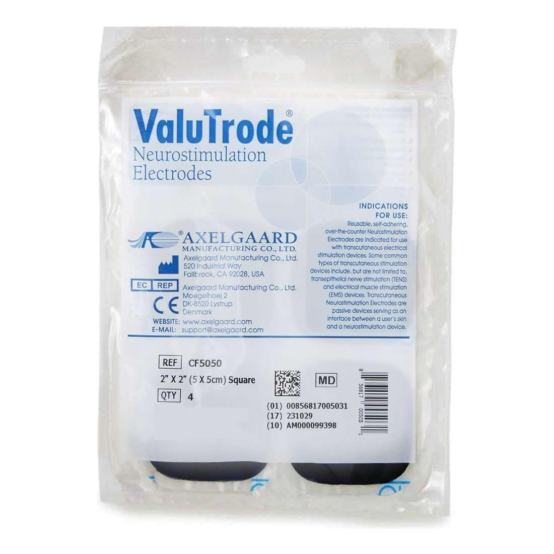 ValuTrode Reusable Neurostimulation Electrode, 2 x 2 Inch - Image 1