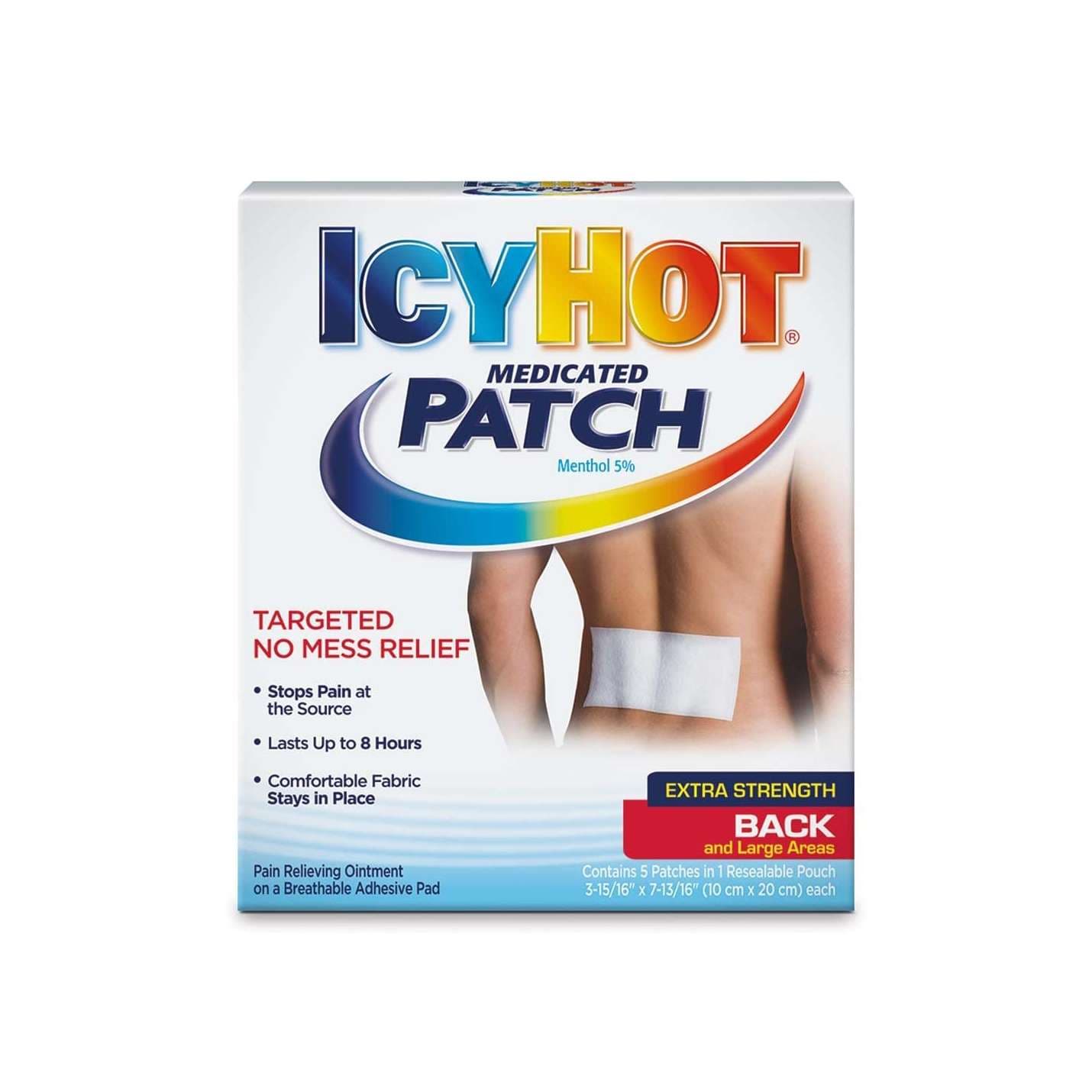 Icy Hot Back Patch, Extra Large