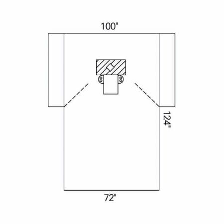 Halyard Blue EENT Drape With Arm Covers, 100 W X 72 W X 124 L Inch - Image 1