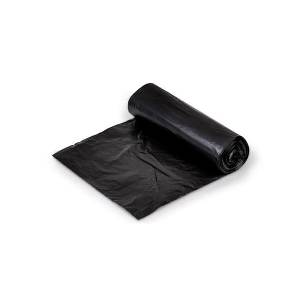 Colonial Bag Medium Duty Trash Bag X-Seal Bottom, 15 gallon, Black - Case of 1000 - Image 1