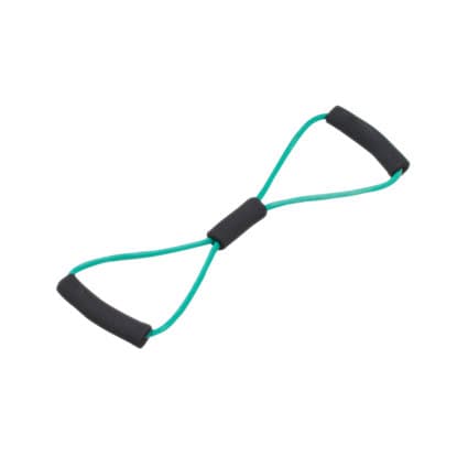 CanDo Tubing BowTie Exerciser, 22 Inch, Green, Medium - Image 1