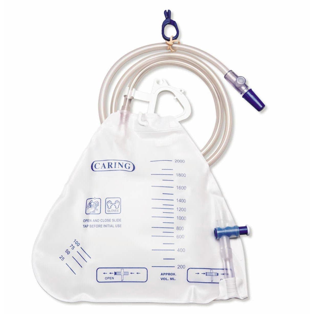 Medline Drain Bag with Anti-Reflux Valve - Each - Image 1