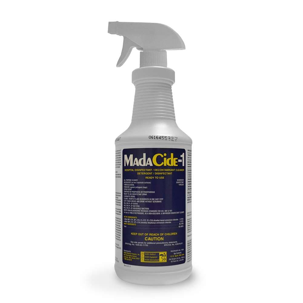 MadaCide-1 Broad Spectrum Pump Spray Surface Disinfectant Cleaner 32 oz - Image 1