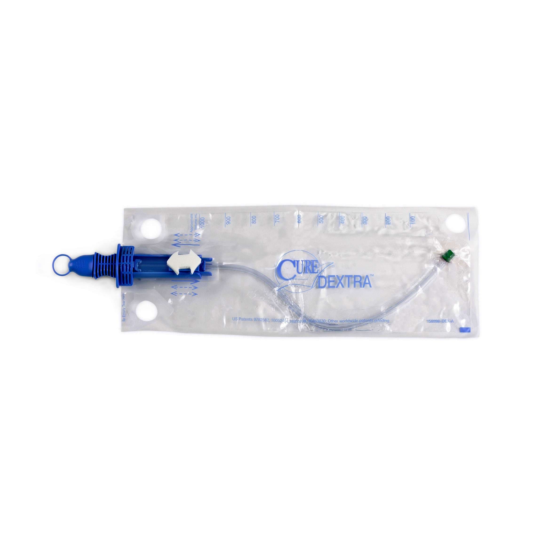 Cure Dextra Closed System Catheter with Straight Tip, 14 Fr - Case of 90 - Image 1