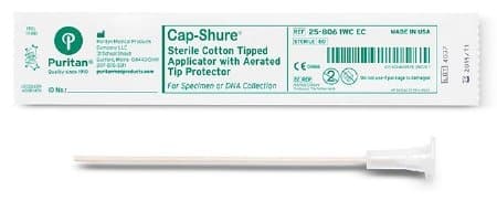 Cap-Shure Specimen Collection Swab, 4.8 mm Tip Diameter, 6 Inch Length - Box of 50 - Image 1