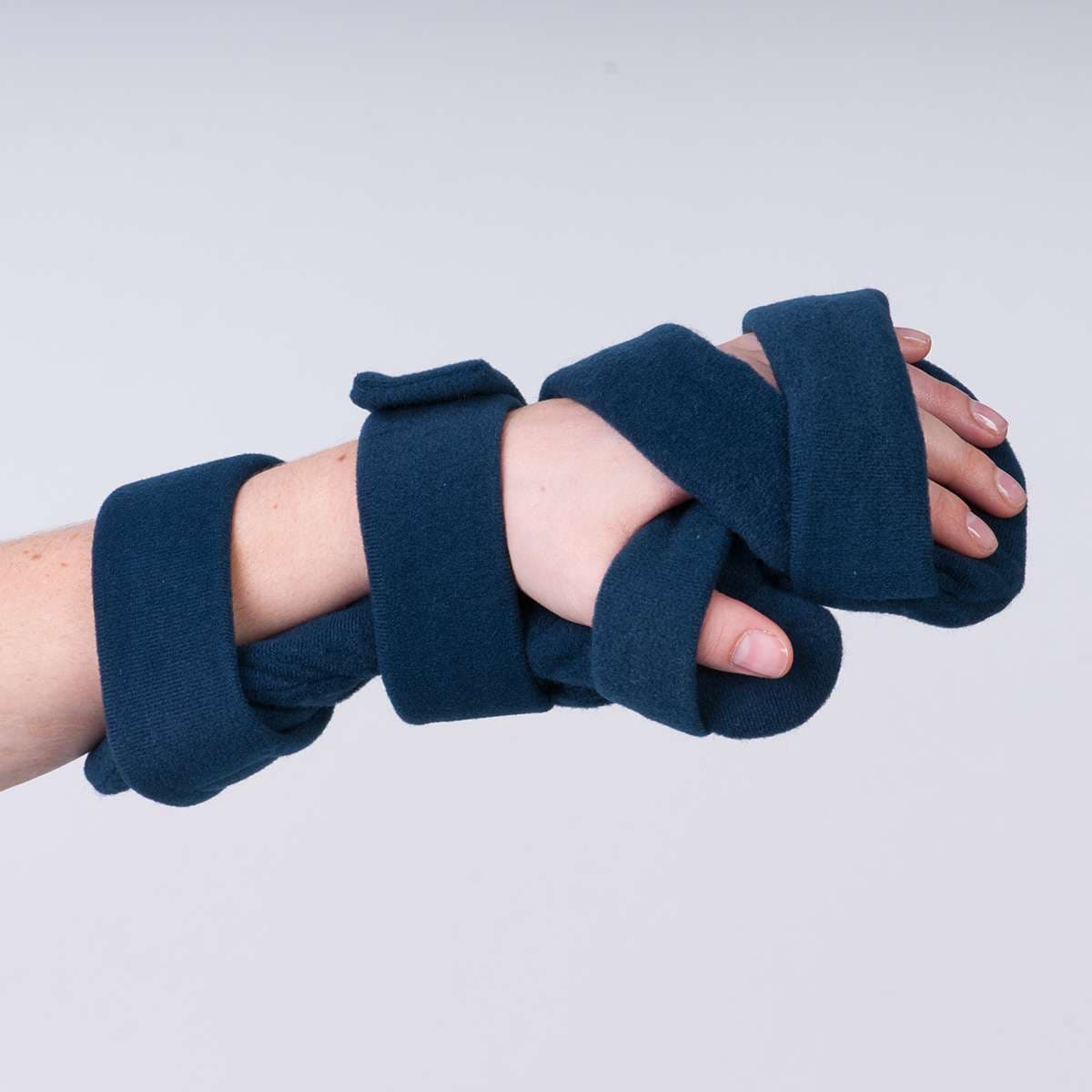 Comfy Rest Hand Orthosis, Adult Small, Left, Dark Blue with Headliner Cover - Image 1
