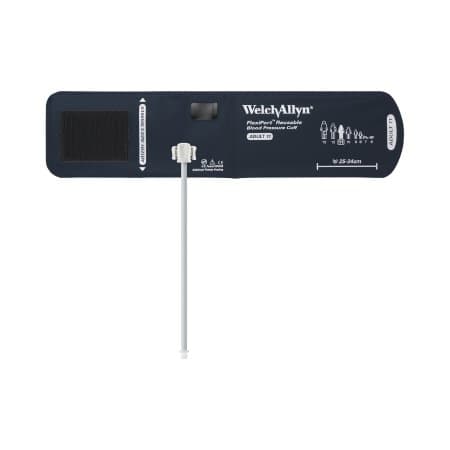 FlexiPort Reusable Blood Pressure Cuff Nylon Cuff, 25 to 34 cm, Navy Blue, Adult Cuff - Image 1