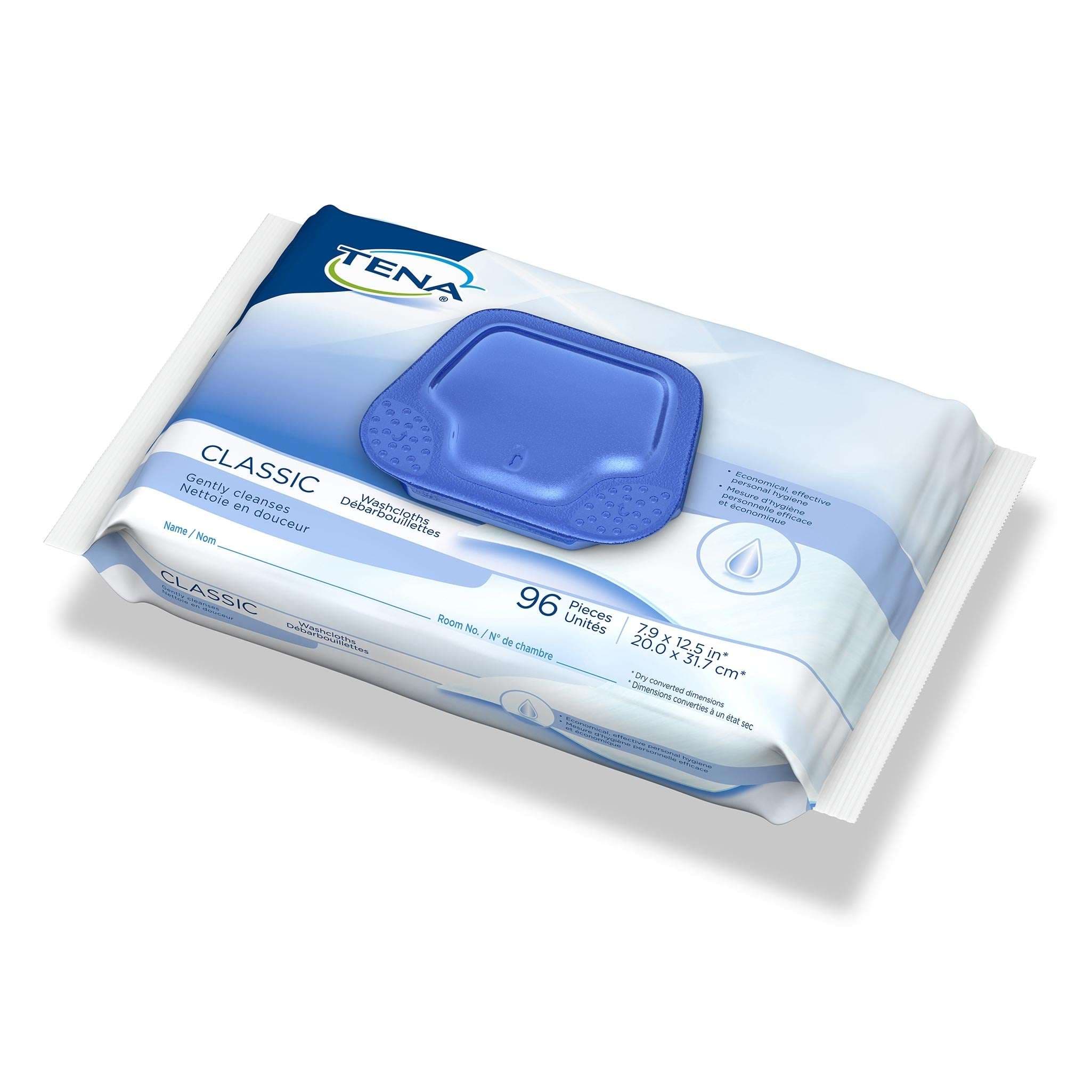 TENA Classic Personal Wipes - Package of 96 - Image 1