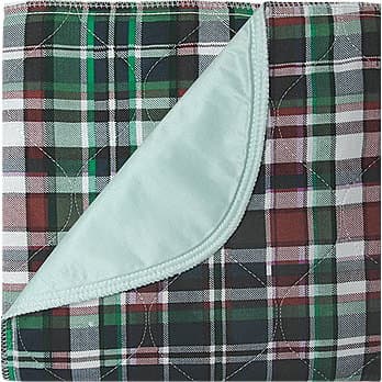 Beck's Highland Blue Plaid Reusable Underpad, 36 x 72 Inch - Image 1