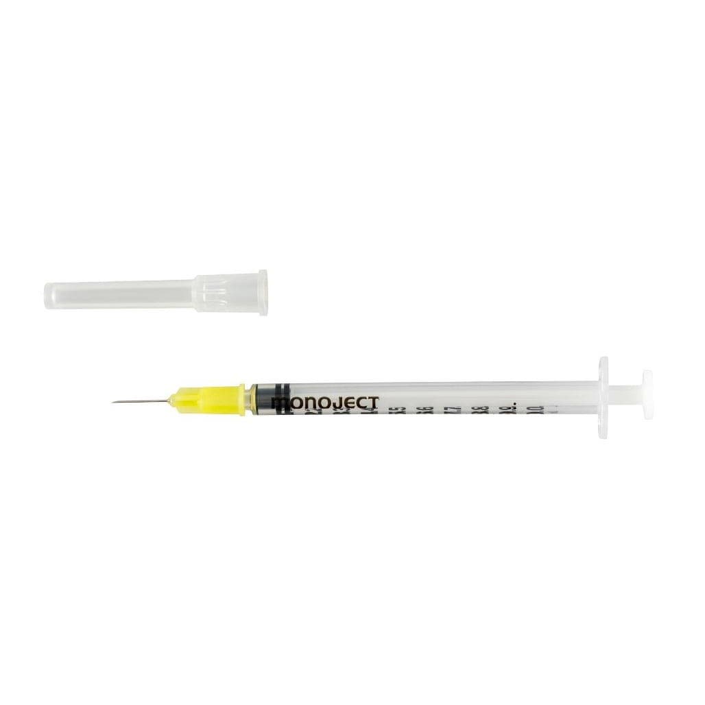 Monoject Soft Pack Tuberculin Syringe, Detachable needle, 27 Gauge - Each - Image 1