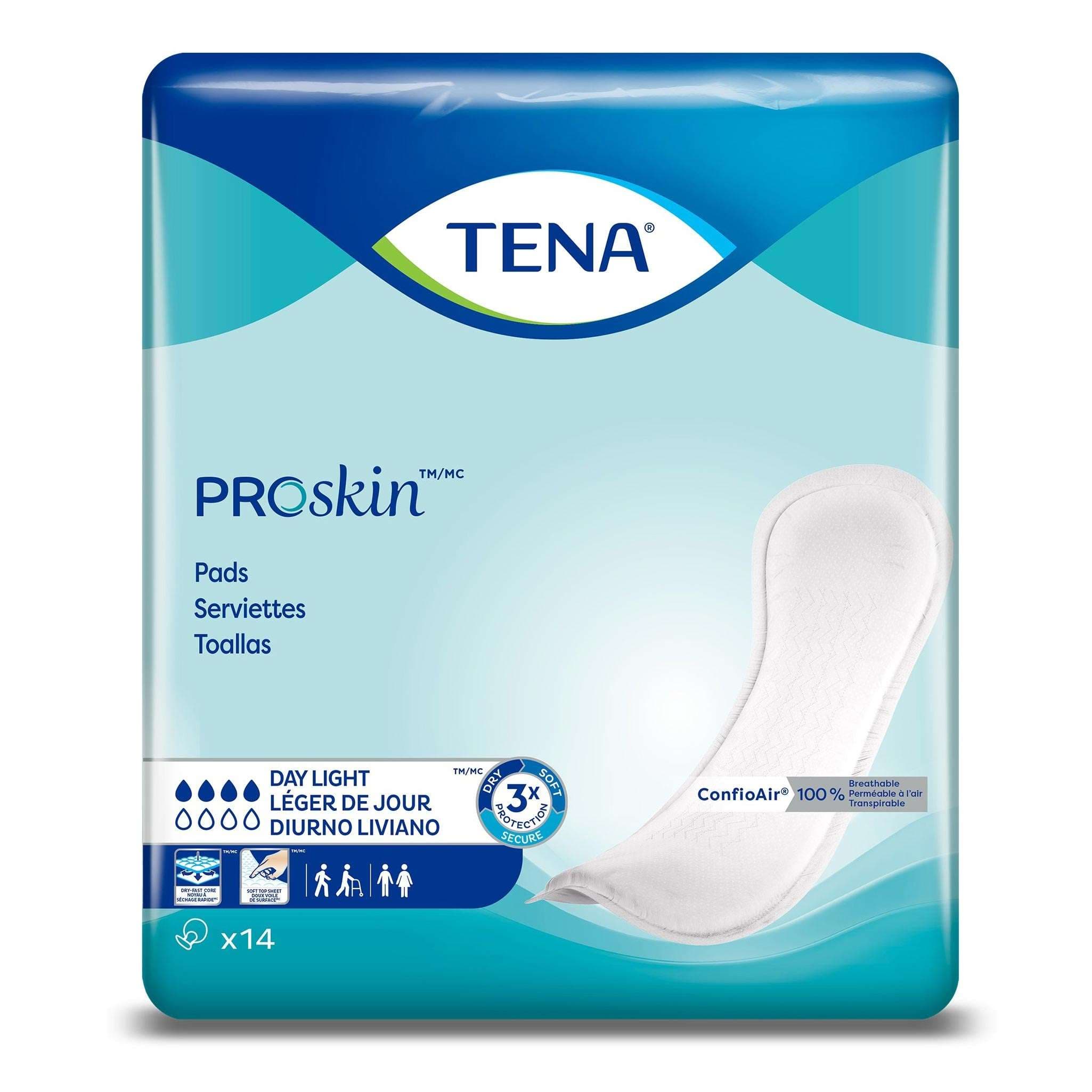 Tena Proskin Day Light Incontinence Pads - Case of 84 - Image 1