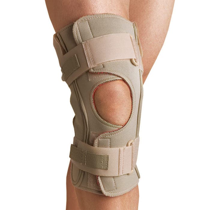 Thermoskin Hinged Knee Wrap Single Pivot, Beige, Extra Large - Image 1