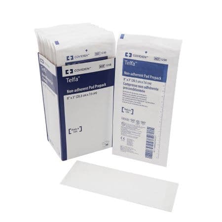 Telfa Ouchless Non-Adherent Dressings, Latex-Free, 3 x 8 inch - Case of 600 - Image 1