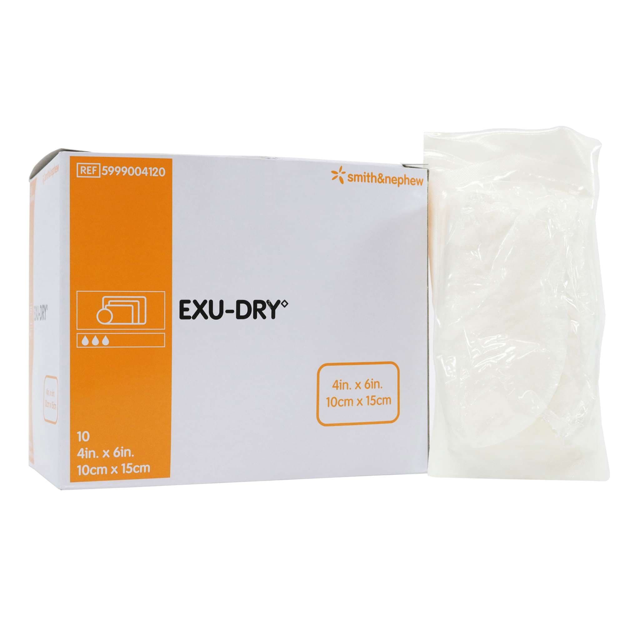 EXU-DRY Anti-Shear Super Absorbent Dressing - Box of 10 - Image 1