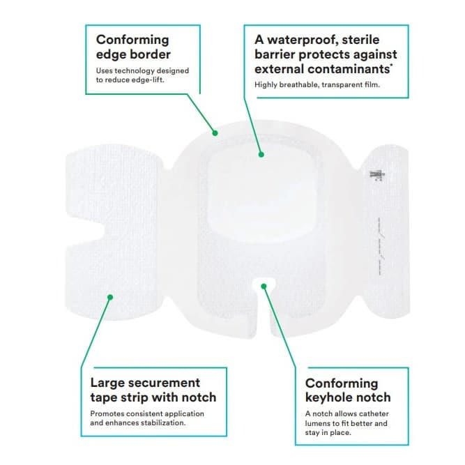 3M Tegaderm I.V. Advanced Securement Dressing - Image 2