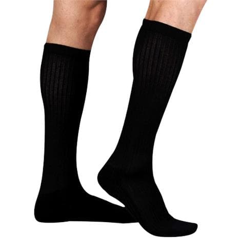 Juzo Basic Casual Knee High Compression Socks, 20-30mmHg, Black, Extra Large - Pair - Image 1