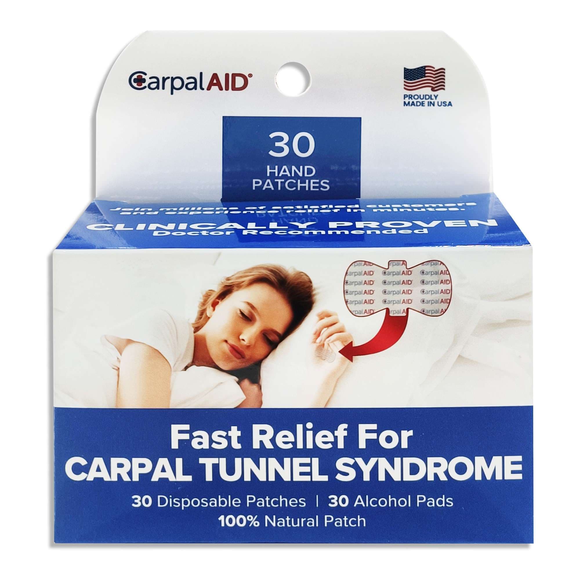 Carpal AID Patch Plastic Hand-Based Carpal Tunnel Support, One Size - Case of 1440 - Image 1