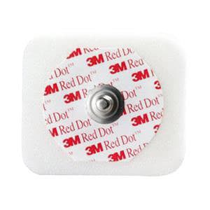 Red Dot Monitoring Electrode with Foam Tape and Sticky Gel, 1-1/2 Inch - Box of 50 - Image 1