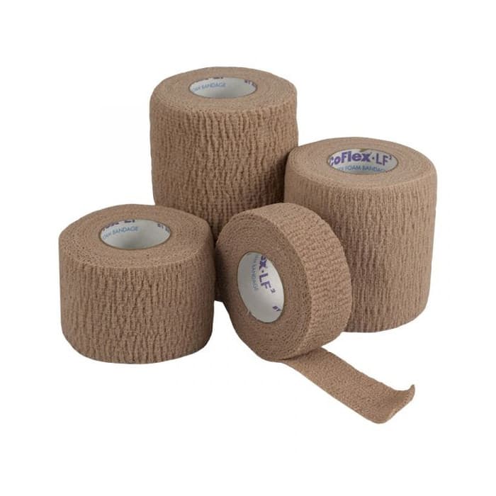 Andover CoFlex LF2 Cohesive Bandage, Tan, 2 Inch x 5 Yard - Case of 36 - Image 1