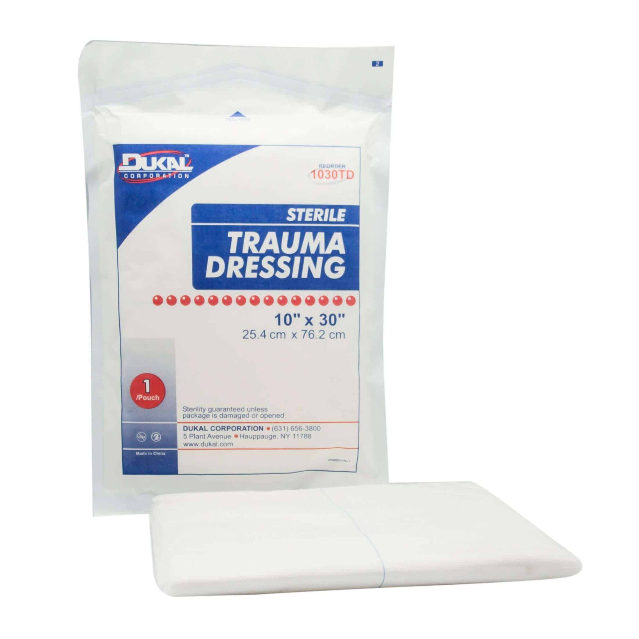 Dukal Trauma Dressing, 10 x 30 Inch - Case of 25 - Image 1