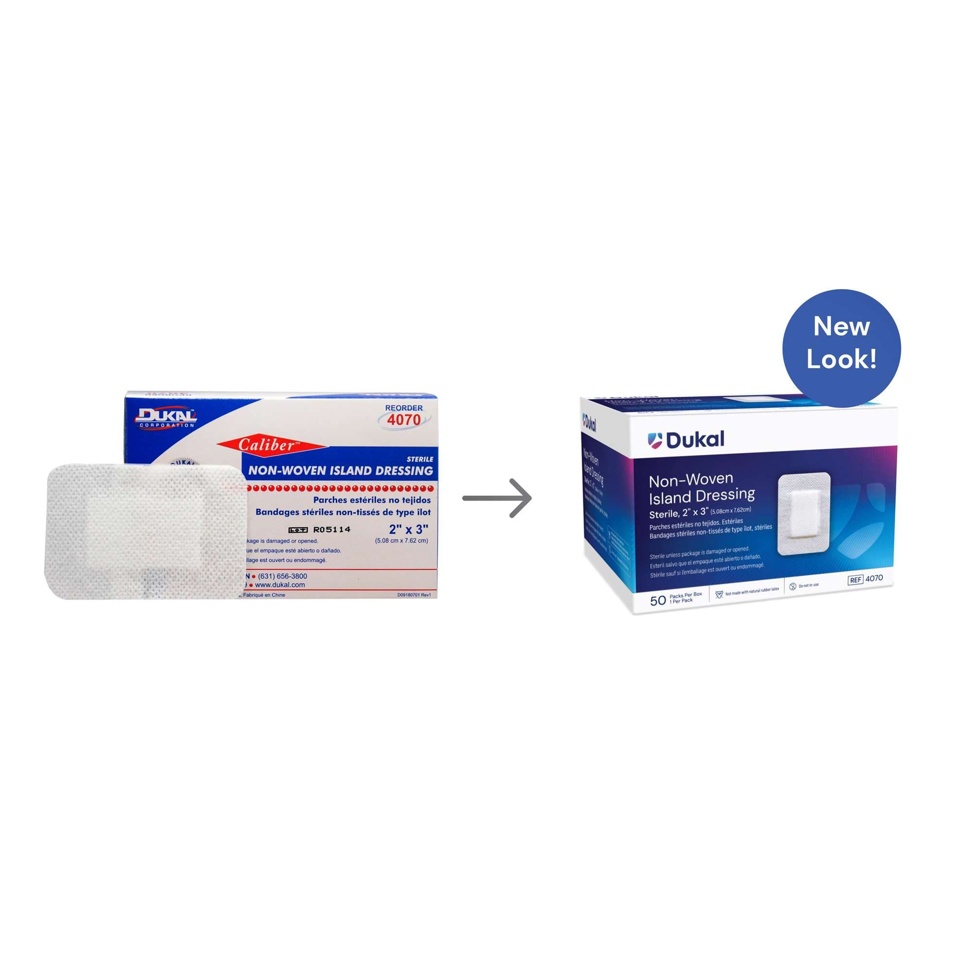 Dukal Caliber Sterile Nonwoven Island Dressing - Image 2