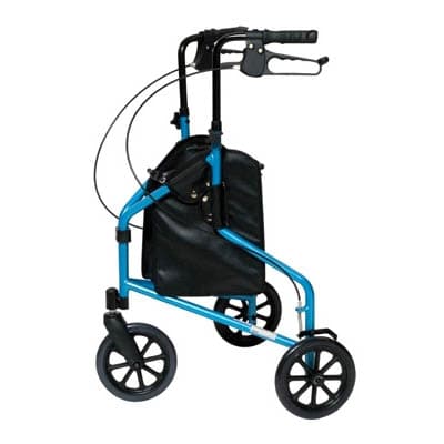 Lumex 3-Wheel Cruiser Rollator, Bondi Blue - Each - Image 1
