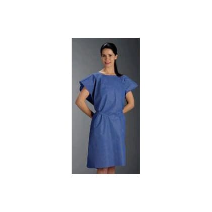 Graham Medical Patient Exam Gown Without Cuff, 30 x 42 Inch, Mauve - Case of 50 - Image 1