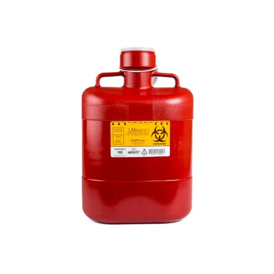 Sharps-Tainer Sharps Container, Red Base, 15 H X 10 W X 6 D Inch - Each - Image 1