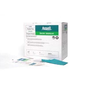 Ansell Surgical Gloves, Latex, Powder Free, Size 9, Sterile - Case of 400 - Image 1